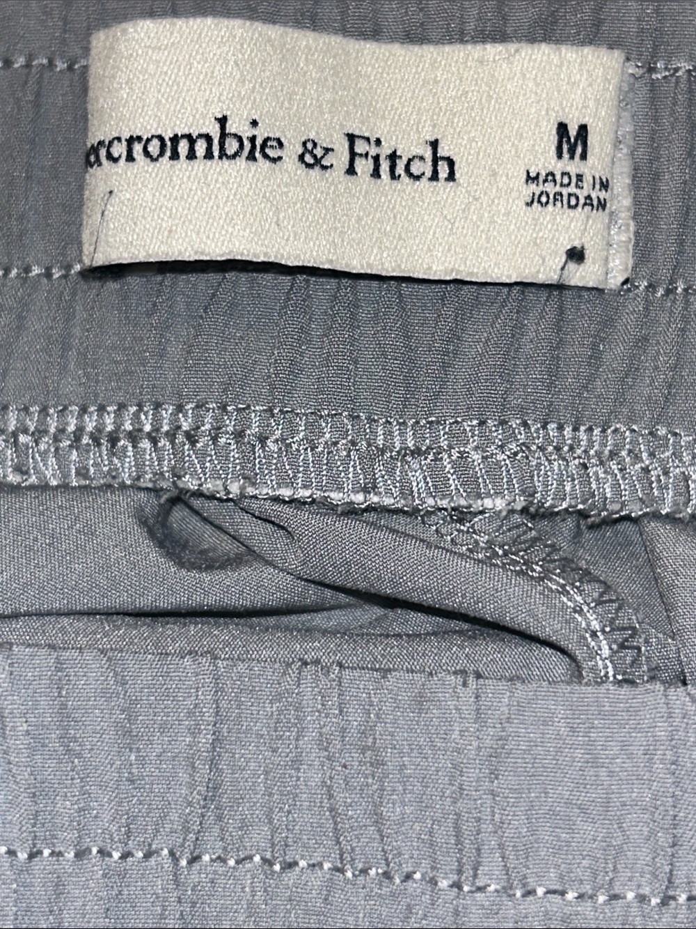 Abercrombie & Fitch Light Gray Wide-Leg Pants - Picture 8 of 9